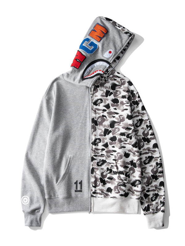 Ape Color Camo Shark Full Zip Hoodie