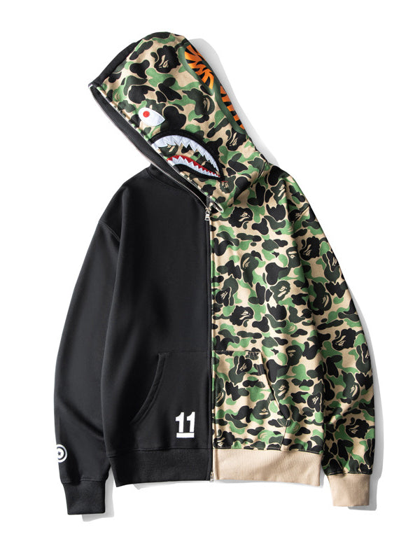 Ape Color Camo Shark Full Zip Hoodie