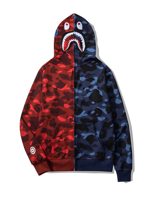 Ape Camo Shark Full Zip Hoodie