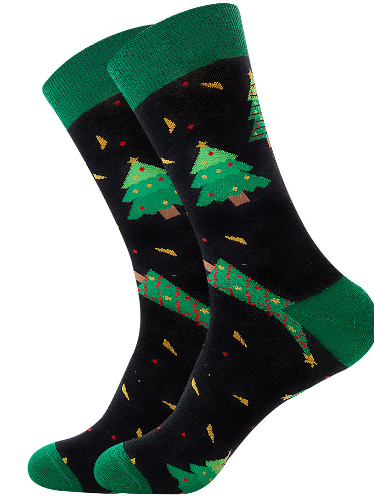 Christmas Crew Socks Colorful Socks