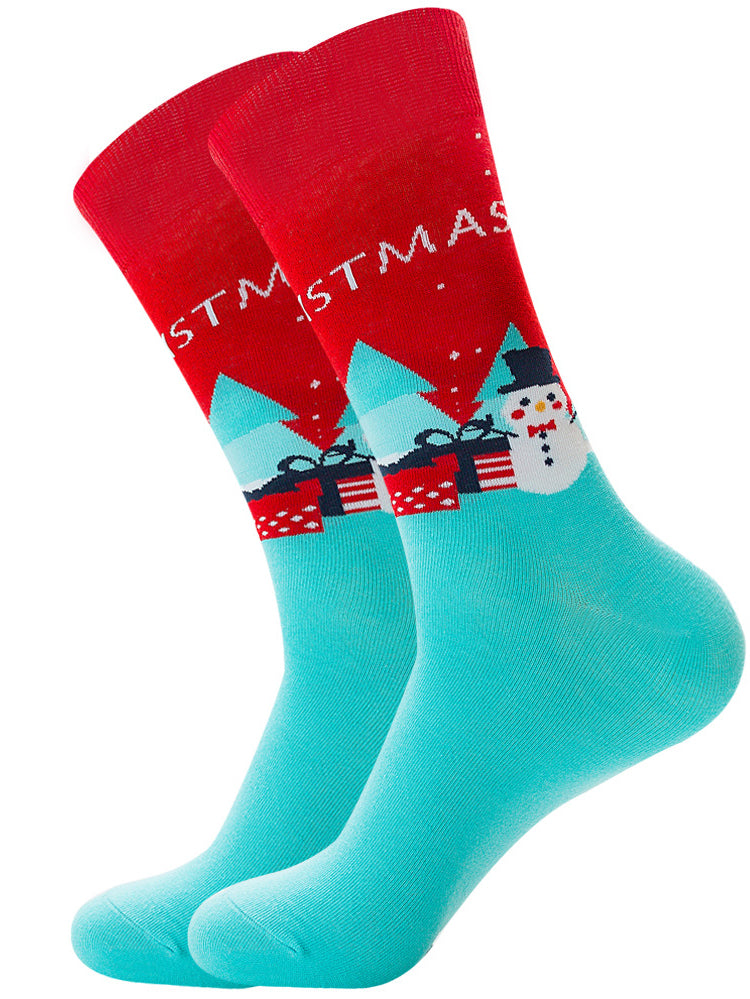 Christmas Crew Socks Colorful Socks