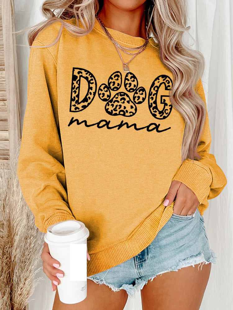 Dog Mom Crewneck Sweatshirt Women