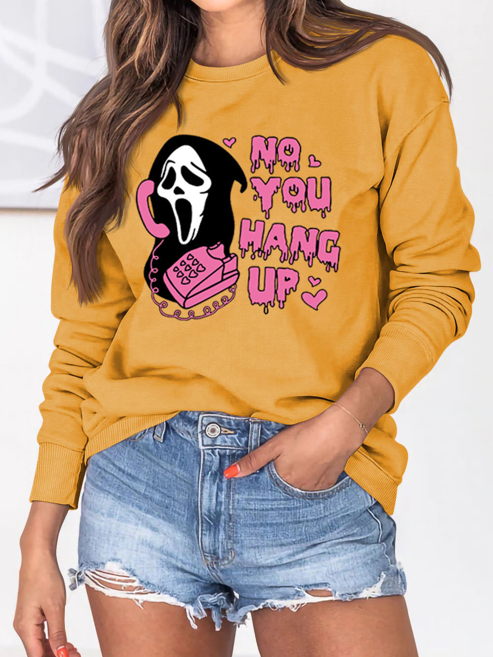 No You Hang Up Sweatshirt Ghostface