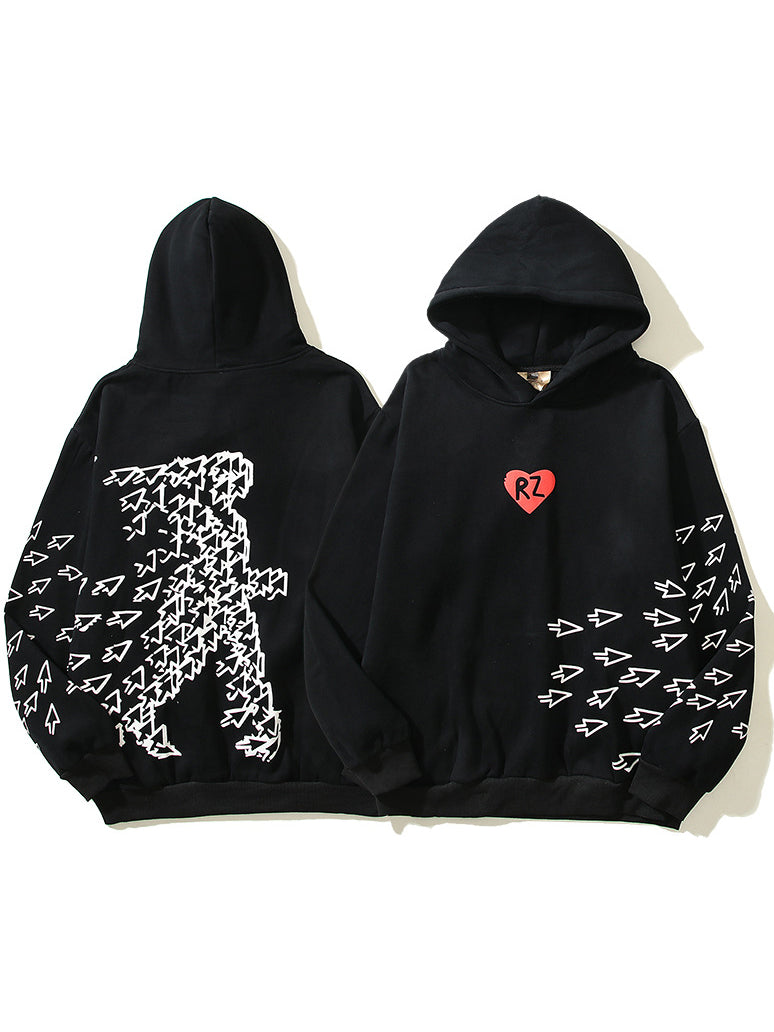 Y2K Hoodie Graffiti Pullovers Hip Hop