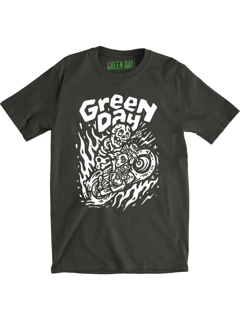 Green Day Moto Skeleton T-Shirt