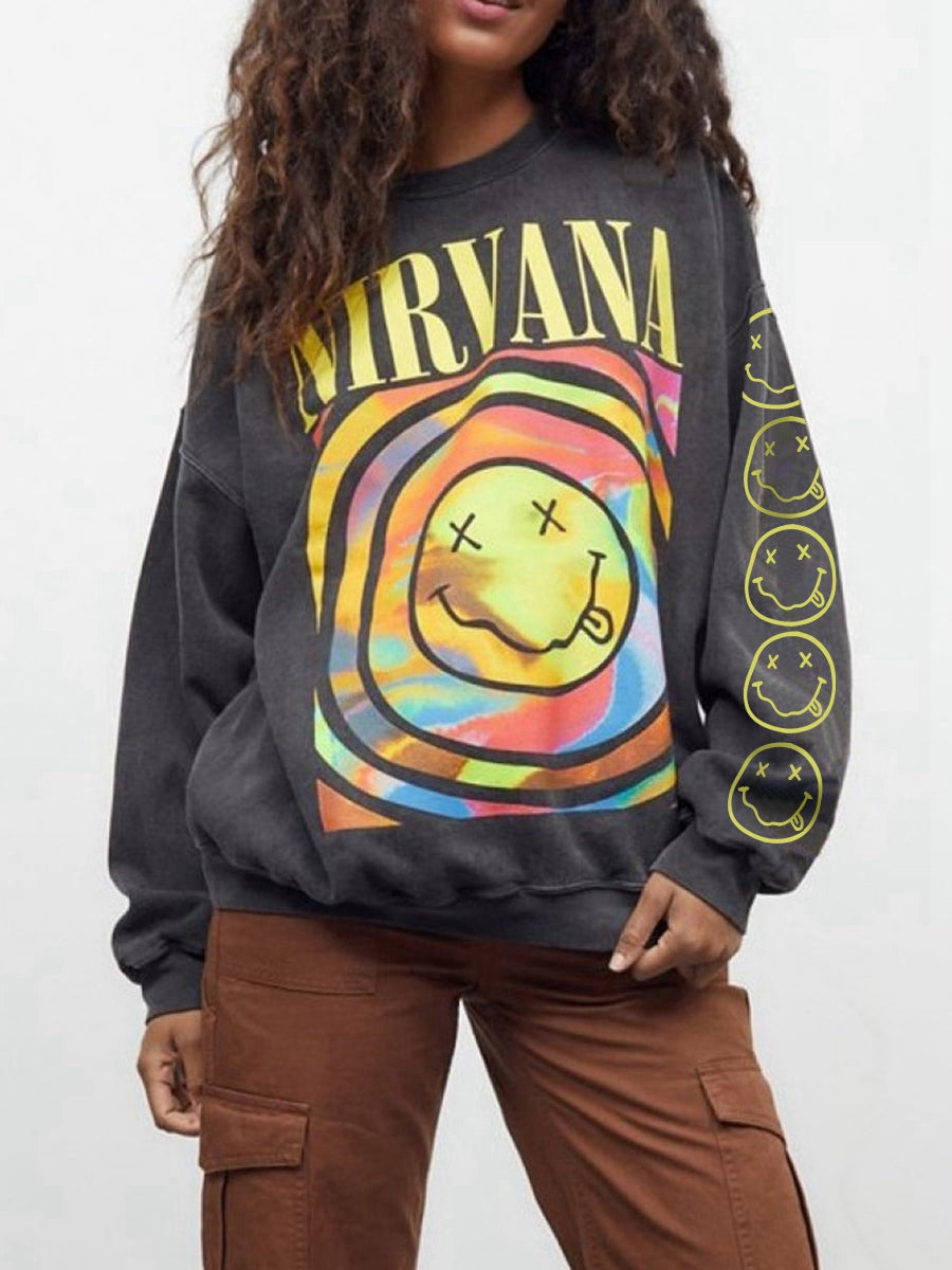 Nirvana Gray Face Crewneck Sweatshirt