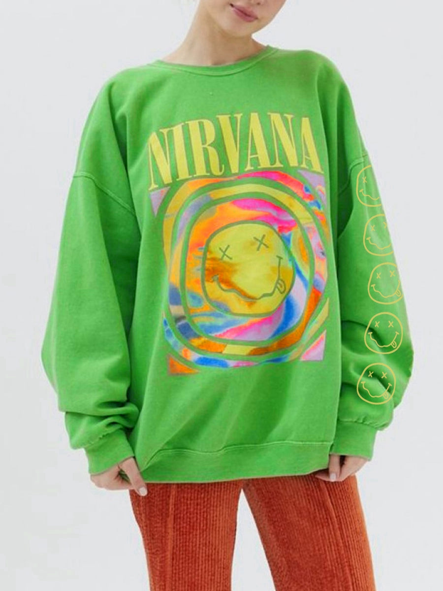 Nirvana Gray Face Crewneck Sweatshirt