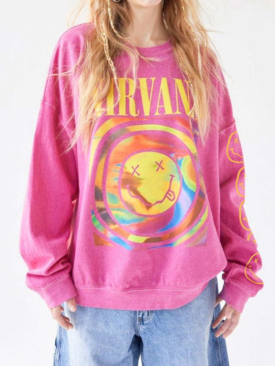 Nirvana Gray Face Crewneck Sweatshirt