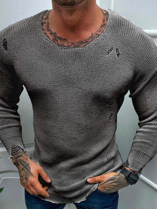 Open Weave Sweater Knitted Pullover