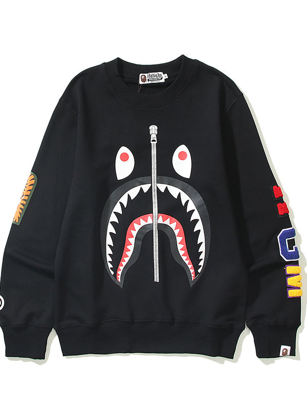 Multi Fonts Shark Sweatshirt Crewneck