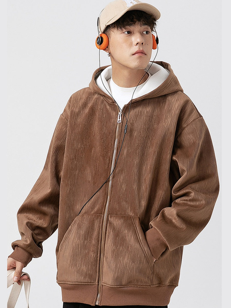 Hooded Thermal Lined Corduroy Coat