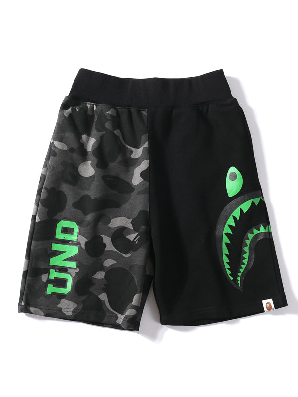 Black Camo Shark Bape Sweat Shorts