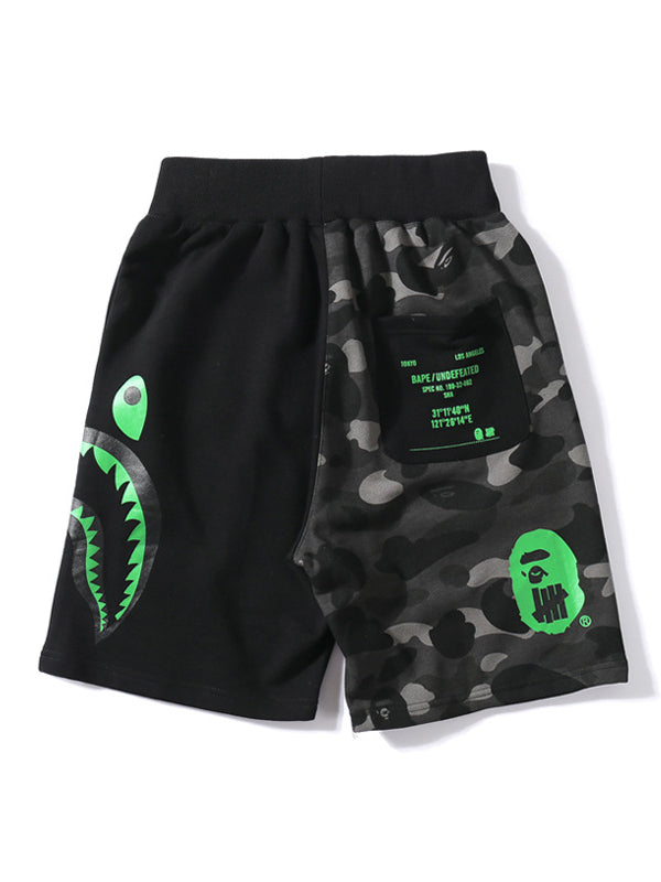 Black Camo Shark Bape Sweat Shorts