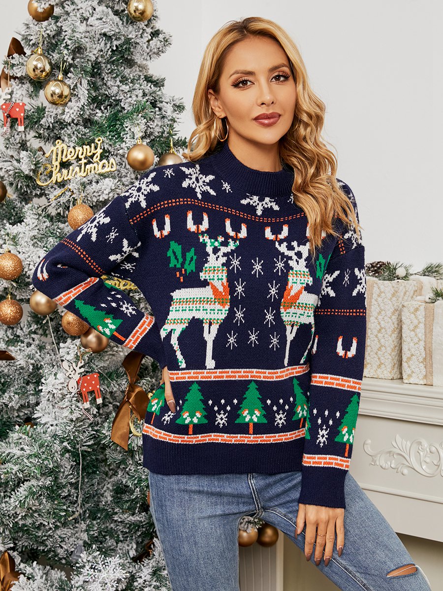 Christmas Pattern Women Sweater KeepShowing