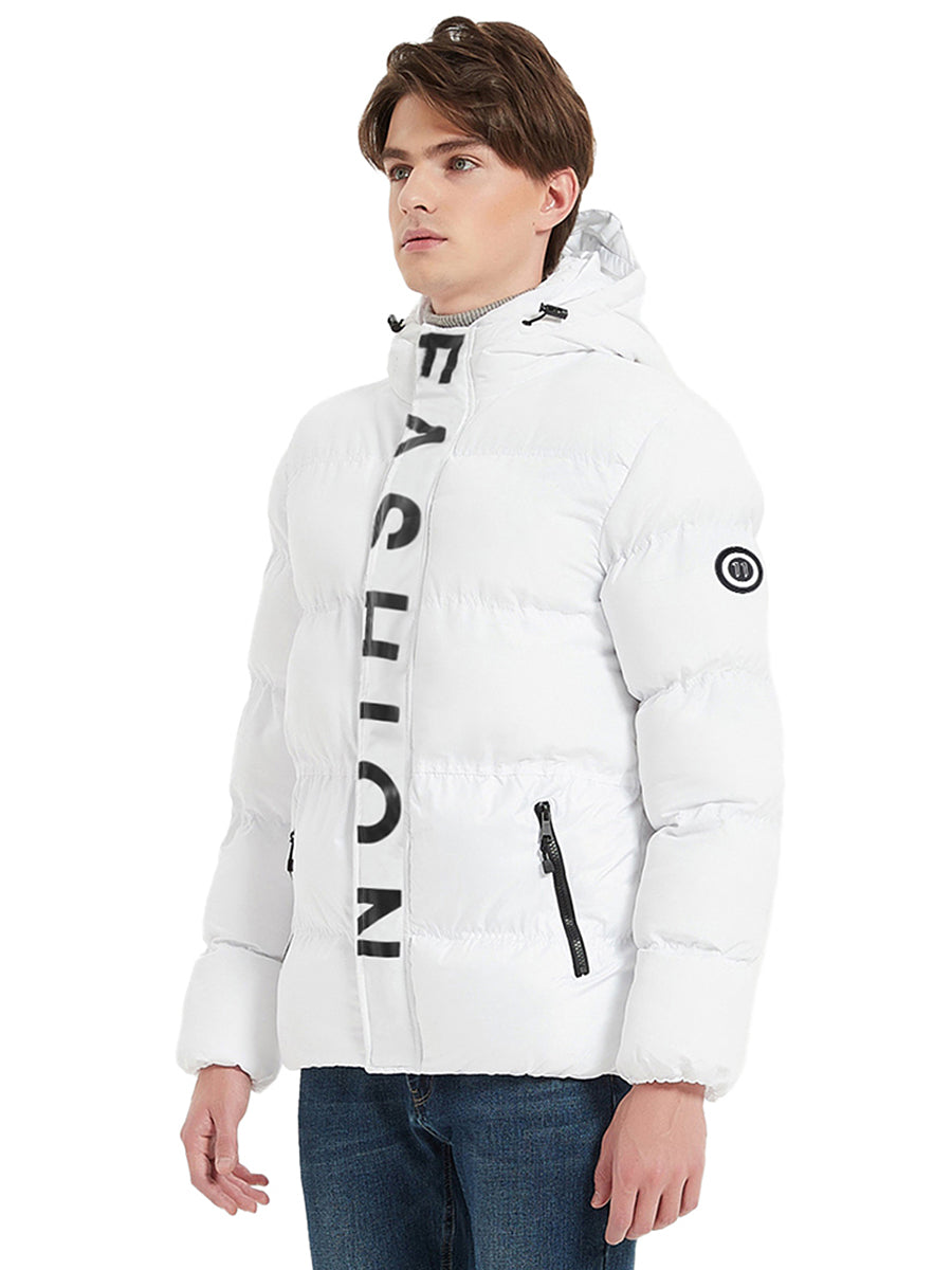 Men Puffer Jacket Coat with Hood KeepShowing