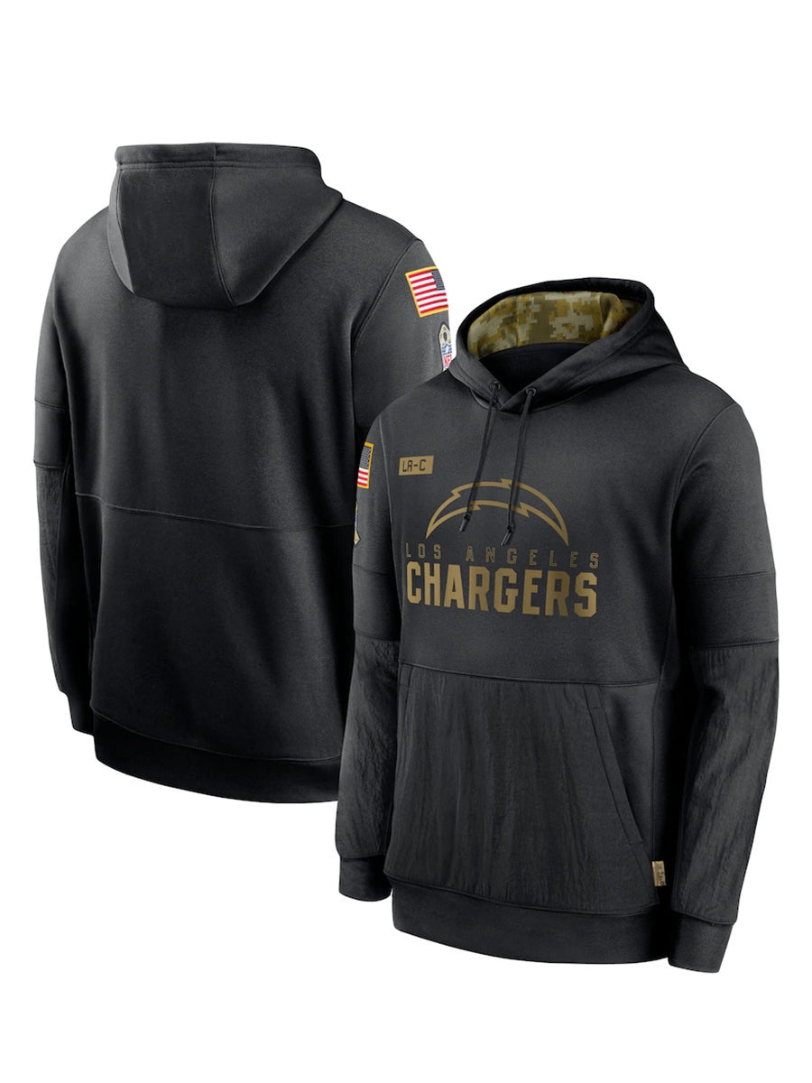 Unisex Los Angeles Chargers Front Pullover Hoodie