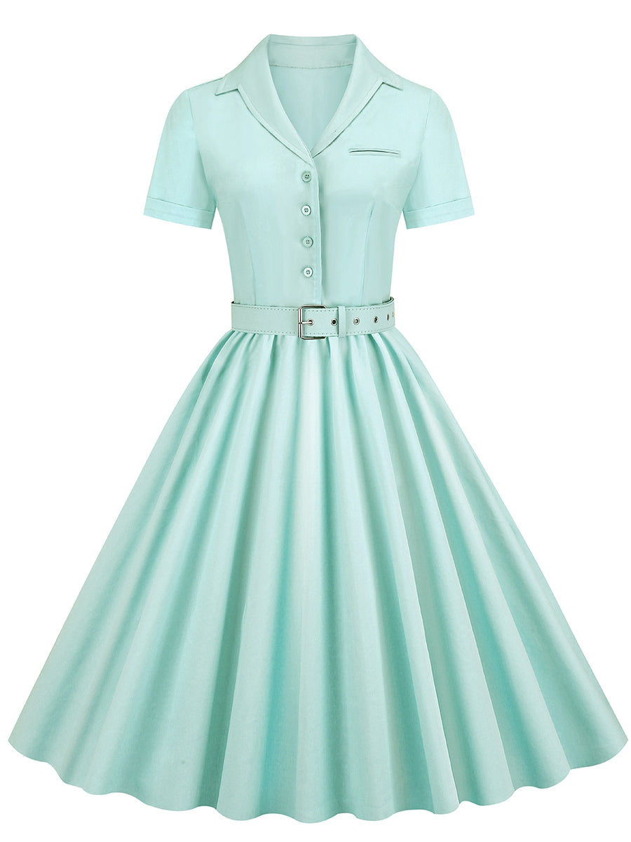 mint green swing dress-01