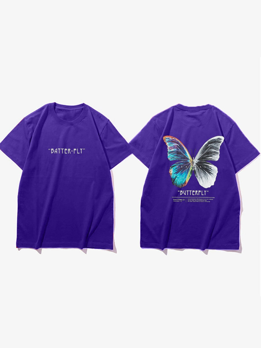Boyfriend's Streetwear T Shirt Butterfly Tee