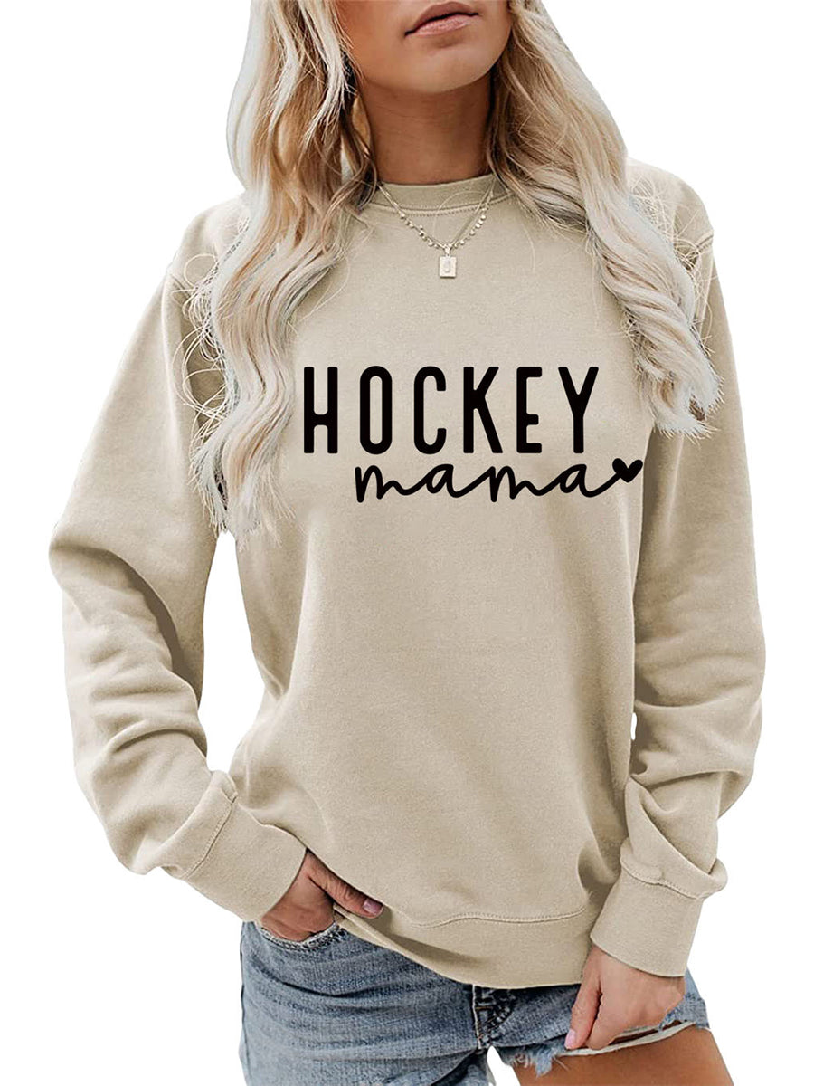HOCKEY MAMA Oversized Sweatshirts